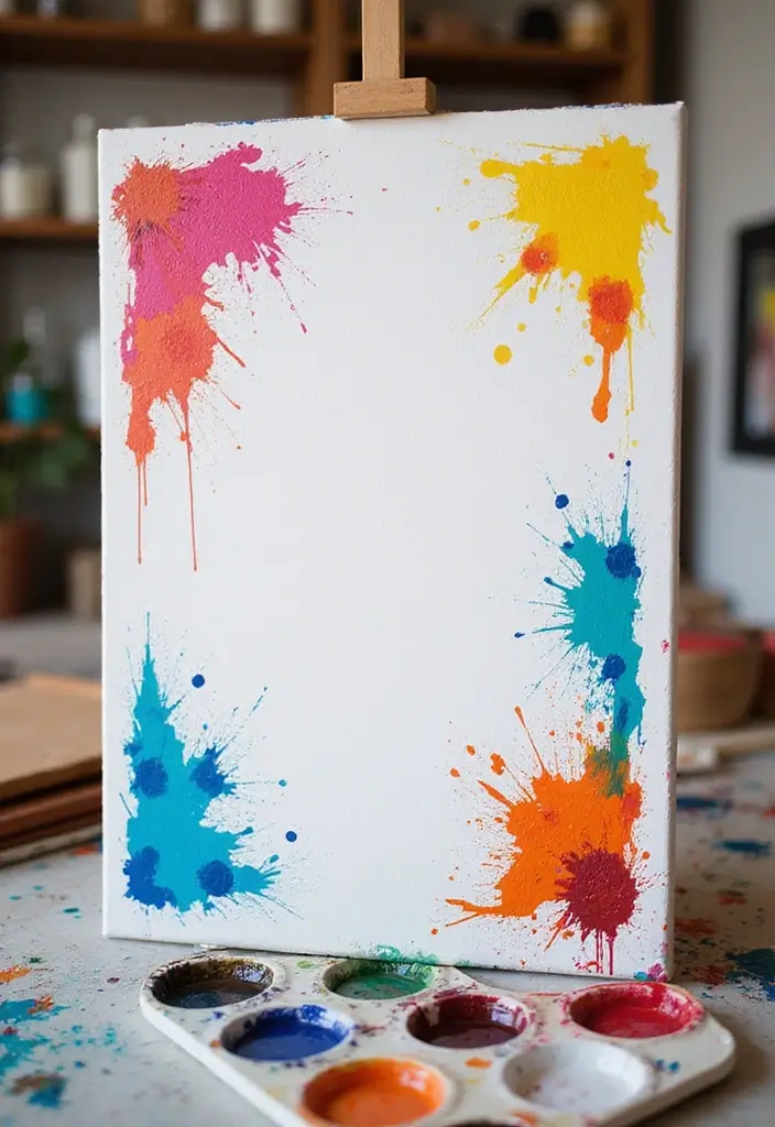19 DIY Wall Art Ideas That’ll Make Your Walls Pop (You Won't Believe #11!) - 1. Abstract Canvas Painting