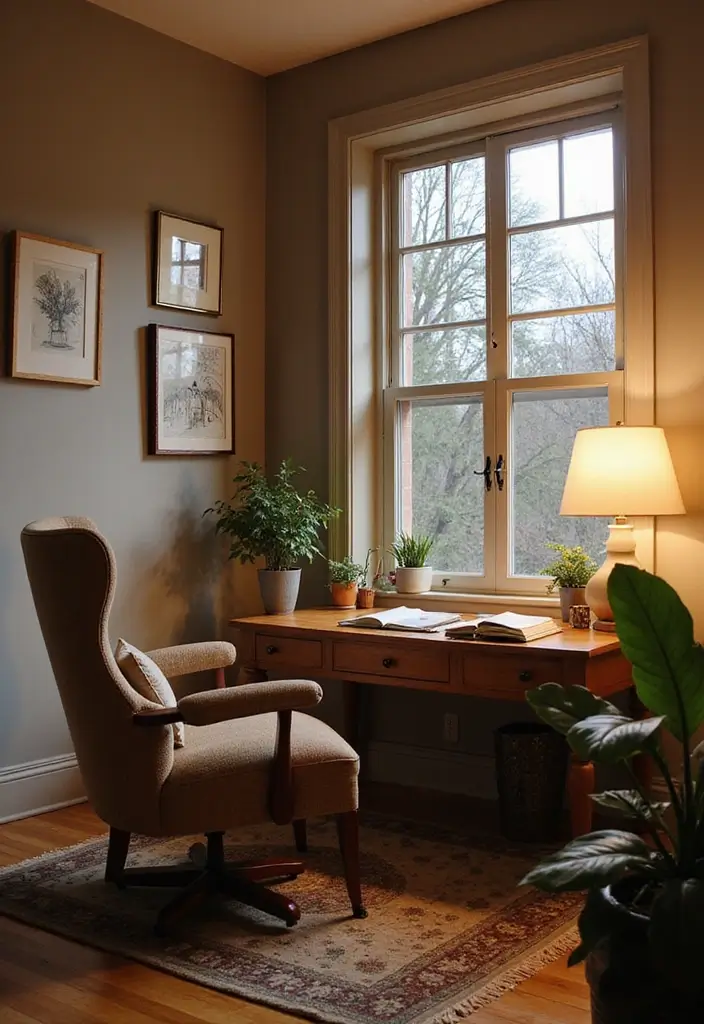 17 Workspace Ideas That'll Skyrocket Your Productivity (You'll Love #10!) - 5. Cozy Corner Nook