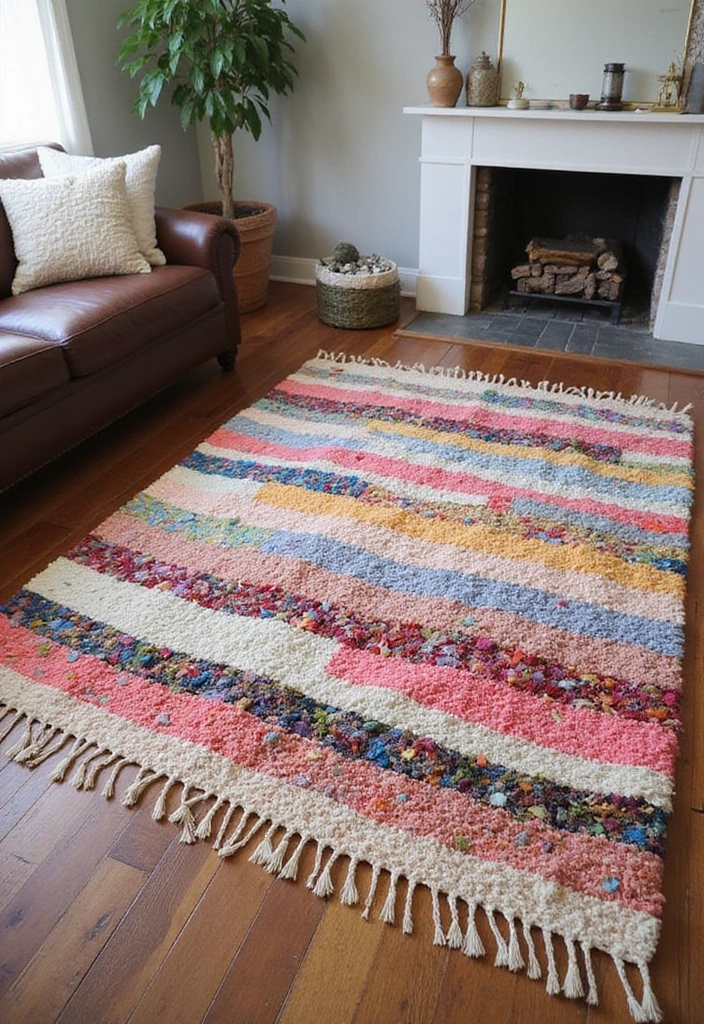 21 Genius Upcycled Crafts That Turn Trash into Treasure (You Won't Believe #11!) - 8. Rug from Old Clothes