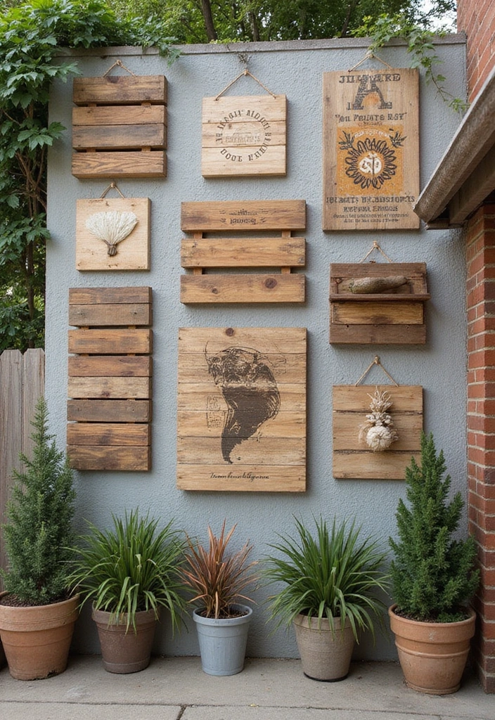 19 DIY Wall Art Ideas That’ll Make Your Walls Pop (You Won't Believe #11!) - 5. Upcycled Wooden Pallet Art