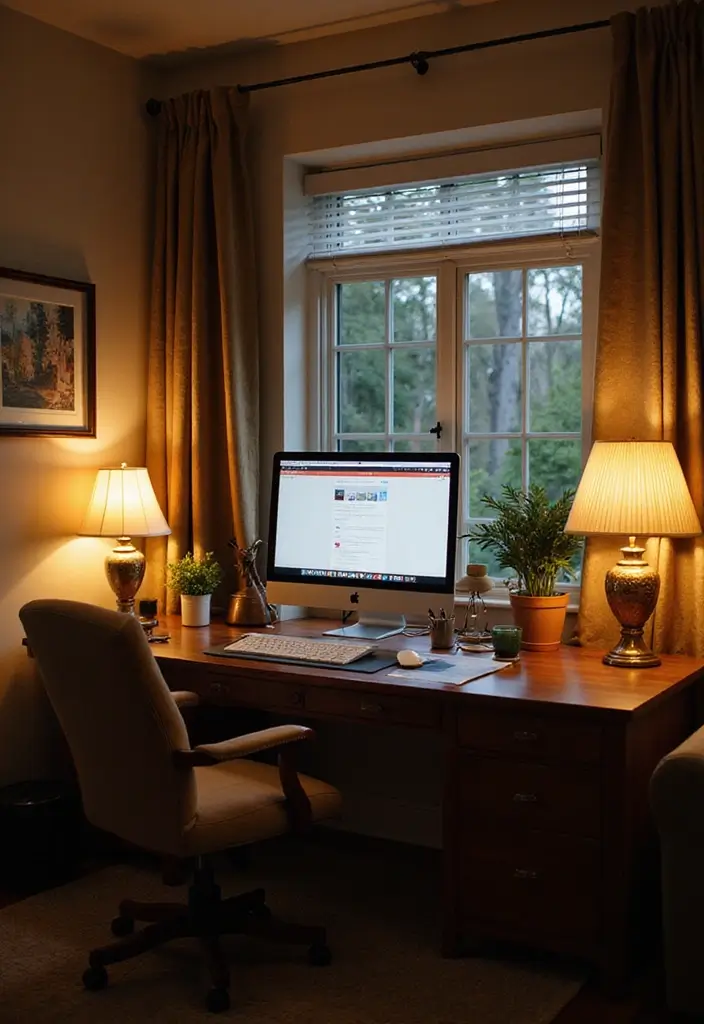 17 Workspace Ideas That'll Skyrocket Your Productivity (You'll Love #10!) - 13. Ambient Lighting