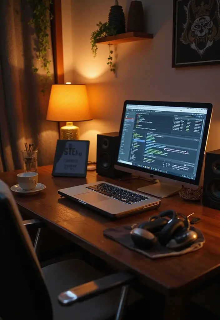 17 Workspace Ideas That'll Skyrocket Your Productivity (You'll Love #10!) - 15. Sound and Music