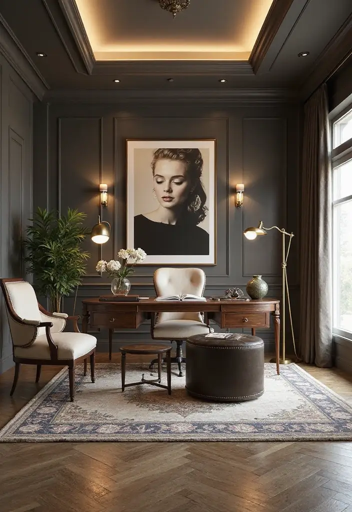 17 Workspace Ideas That'll Skyrocket Your Productivity (You'll Love #10!) - 14. A Touch of Luxury