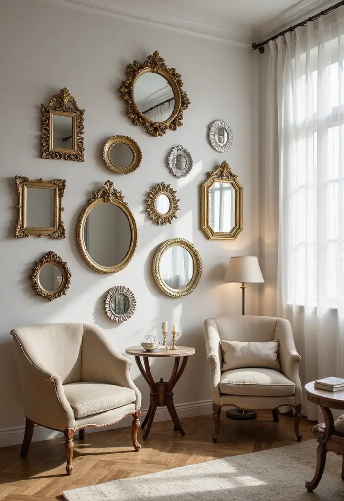 19 DIY Wall Art Ideas That’ll Make Your Walls Pop (You Won't Believe #11!) - 8. Mirror Art