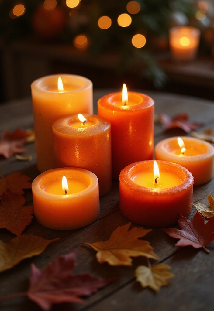 12 Cozy Fall Decor Ideas That Will Get Your Home Ready for Autumn (You Won't Want to Miss #5!) - 4. Celebrate with Candles