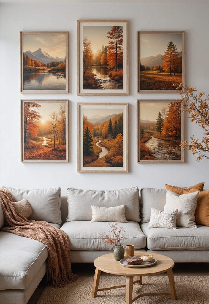 12 Cozy Fall Decor Ideas That Will Get Your Home Ready for Autumn (You Won't Want to Miss #5!) - 7. Autumn Colors in Artwork