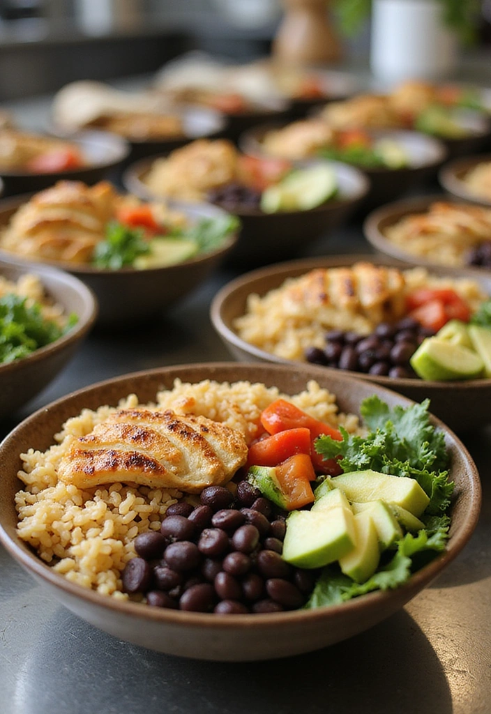 14 Meal Prep Ideas That Will Change Your Eating Habits Forever (#3 Is a Game-Changer!) - 3. Freezer-Friendly Burrito Bowls