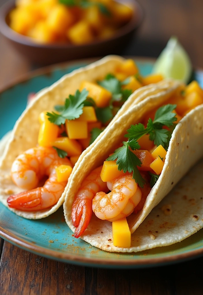 15 Healthy Meals You Can Make in 15 Minutes (You'll Love #6!) - 7. Shrimp Tacos with Mango Salsa