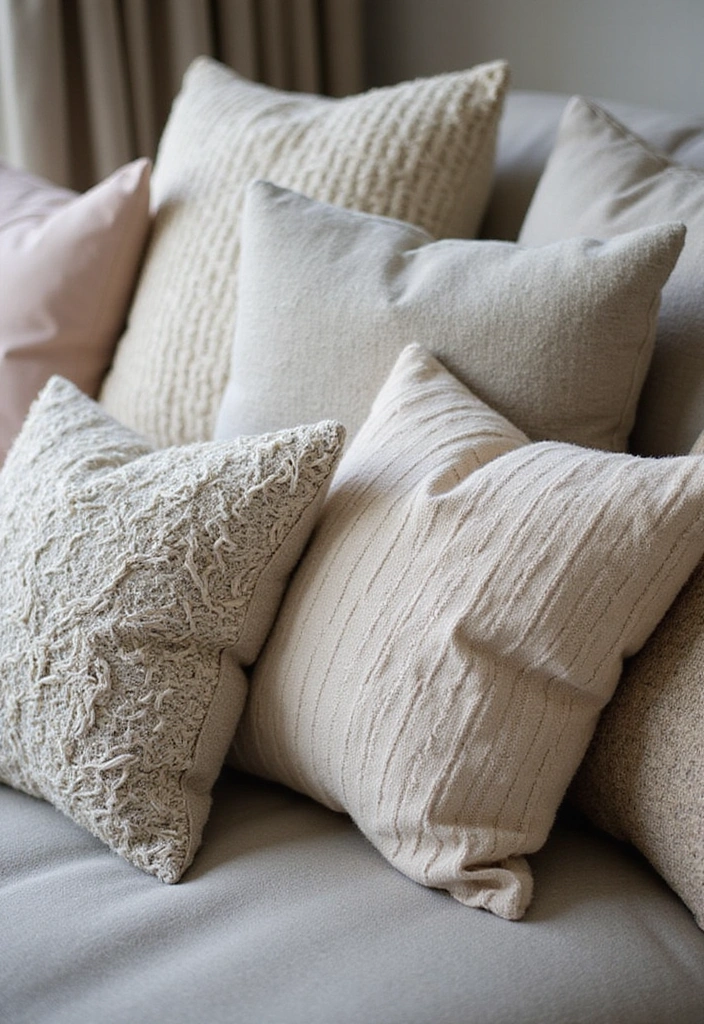 15 Living Room Ideas That'll Transform Your Space into a Cozy Oasis (You Won't Believe #15!) - 4. Textured Throw Pillows