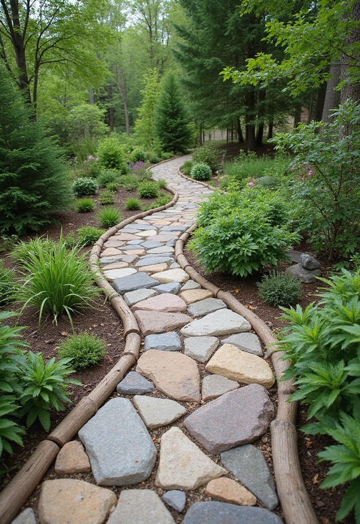 13 Garden Layout Ideas That Will Make Your Green Space Shine (Don’t Miss #5!) - 8. Artistic Garden Paths