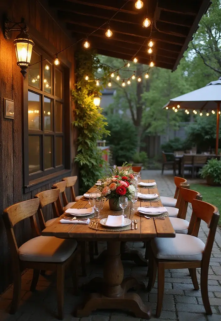 How to Transform Your Patio Decor into a Cozy Entertaining Space - 5. Create a Dining Nook