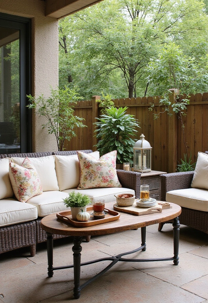 How to Transform Your Patio Decor into a Cozy Entertaining Space - 10. Don’t Forget the Finishing Touches