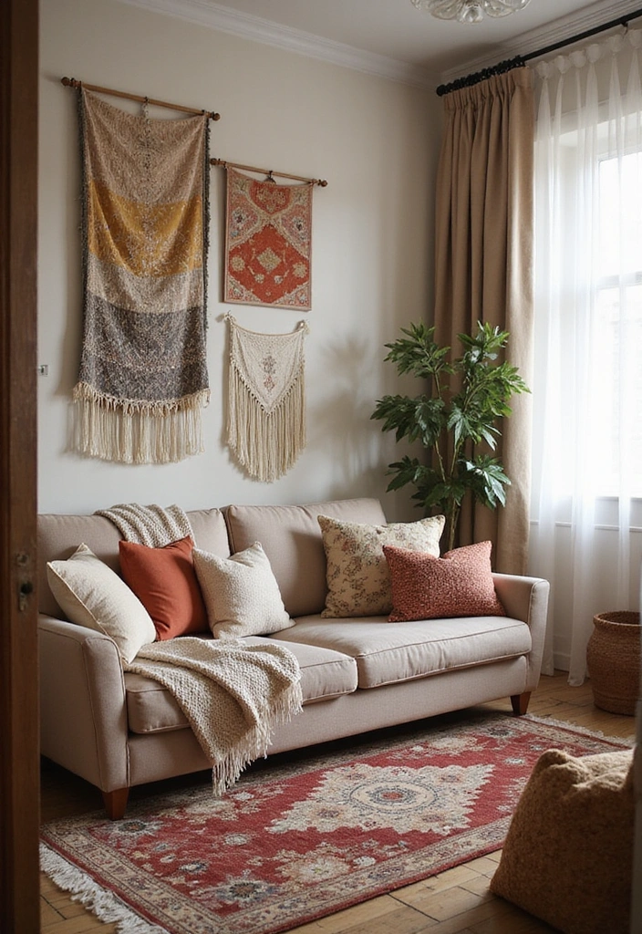 14 Ingenious Small Apartment Ideas That Make Tiny Living Feel Huge! - 11. Smart Use of Textiles