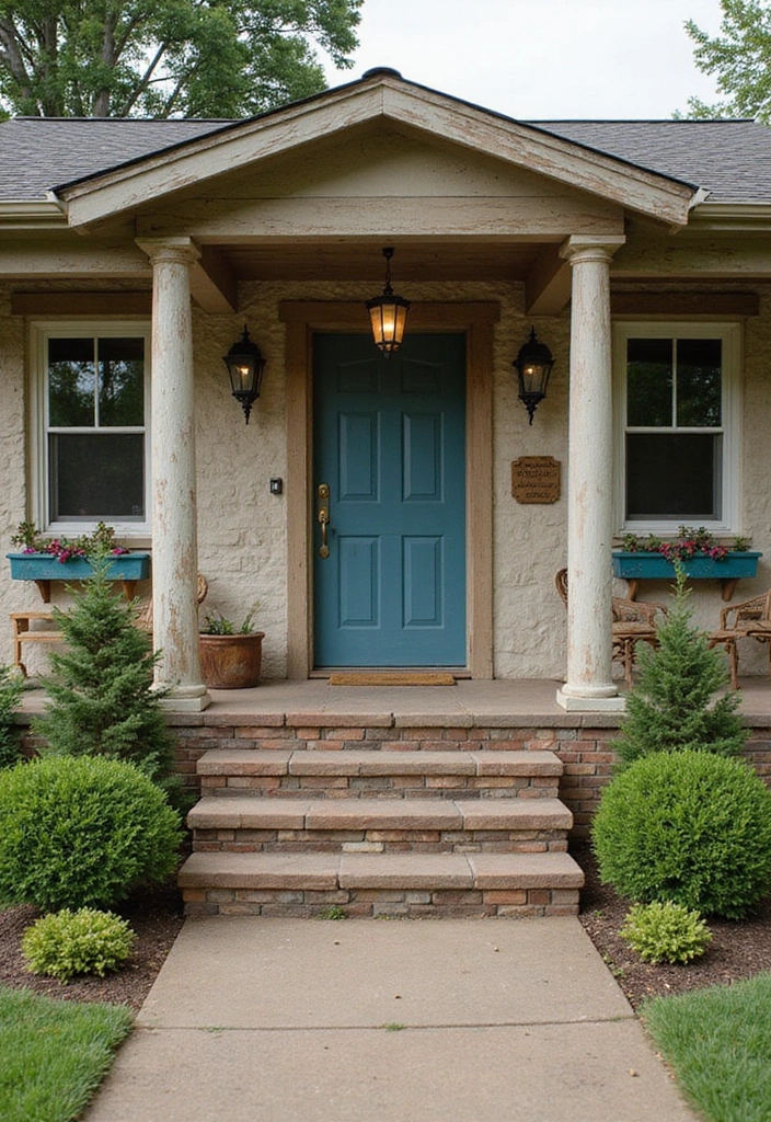 15 Rustic Ranch Exteriors That'll Make You Wanna Move to the Countryside - 11. Vintage Farmhouse Touches