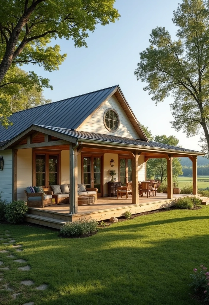 15 Rustic Ranch Exteriors That'll Make You Wanna Move to the Countryside - 3. Wrap-Around Porches