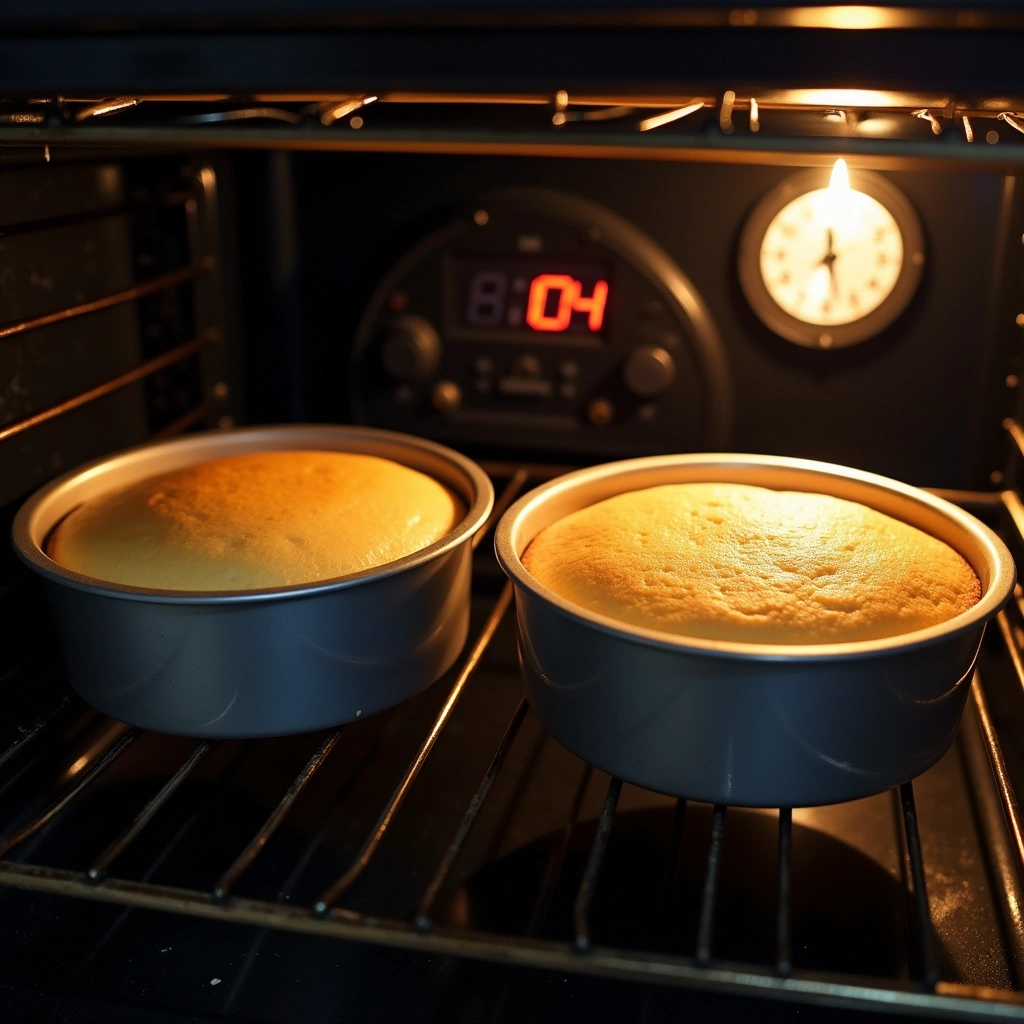 Decadent Chocolate Cake Recipe: Rich, Fluffy, and Irresistible - Step 8: Bake the Cakes