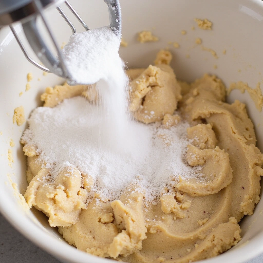 Easy Peanut Butter Cookies: Quick, Delicious, and Perfectly Fluffy - Step 5: Incorporate Baking Soda
