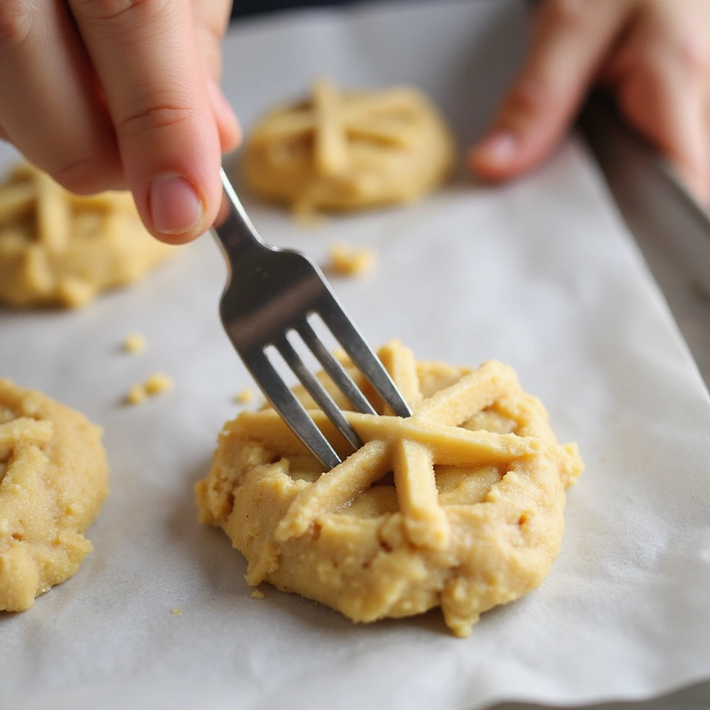 Easy Peanut Butter Cookies: Quick, Delicious, and Perfectly Fluffy - Step 7: Flatten the Cookies