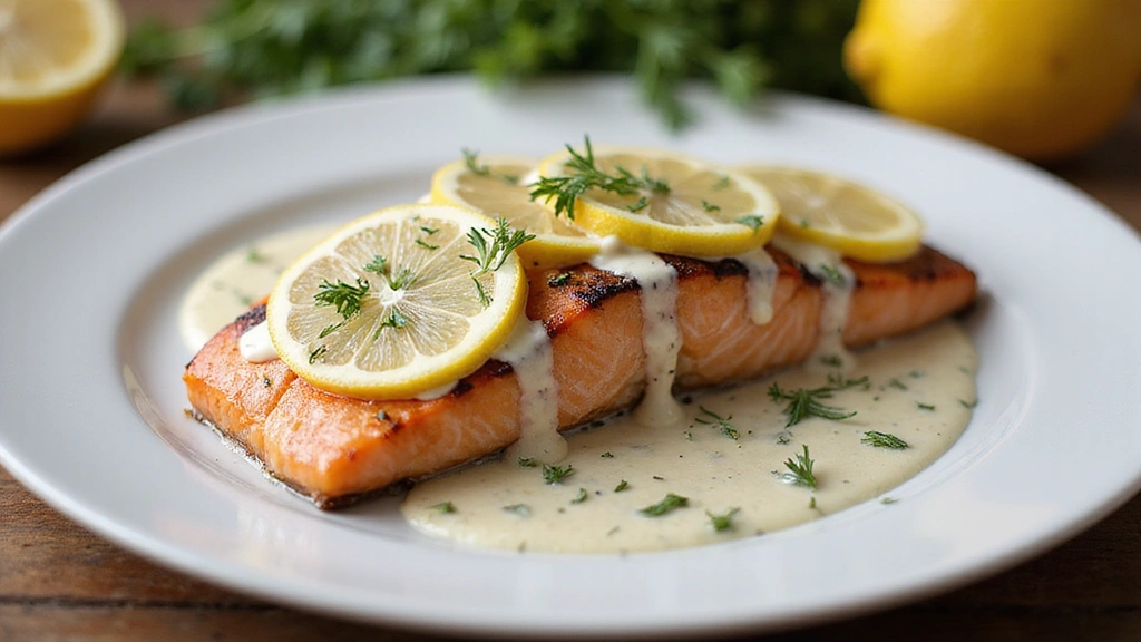 Grilled Salmon with Lemon-Dill Sauce: A Fresh & Zesty Delight
