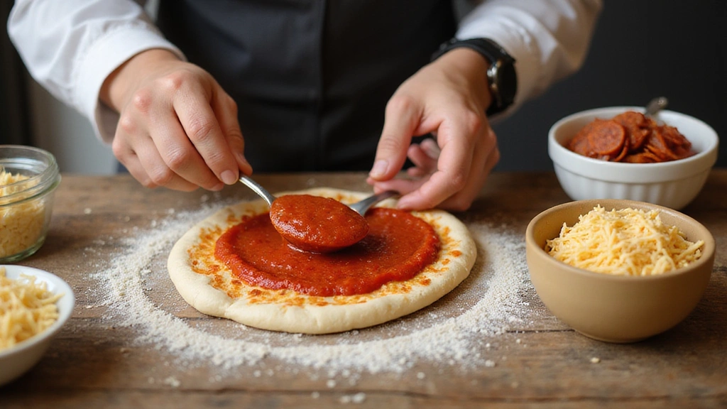 Homemade Pepperoni Pizza: A Family Favorite You Can Make Together - Step 6: Prepare the Sauce and Toppings