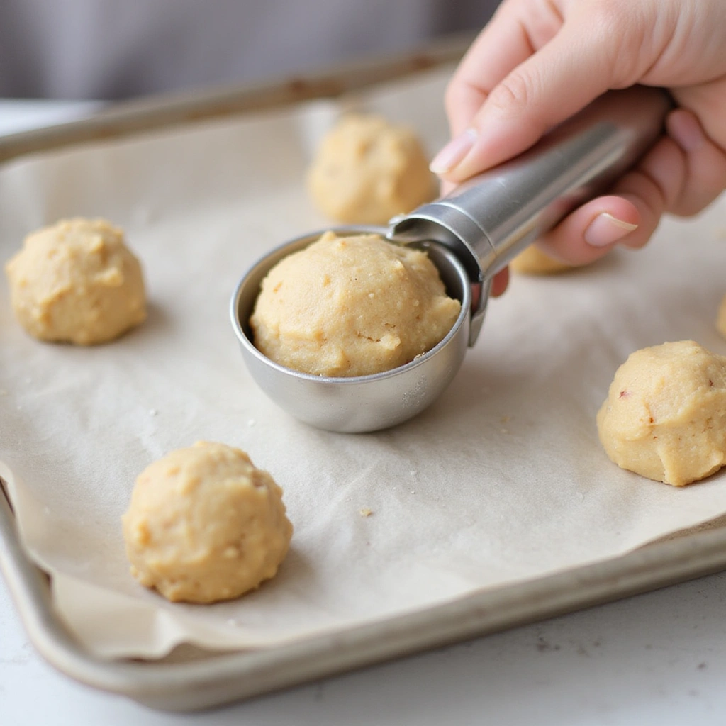 How to Create Decadent Double Chocolate Cookies: A Choco-Lover's Dream - Step 7: Scoop the Dough