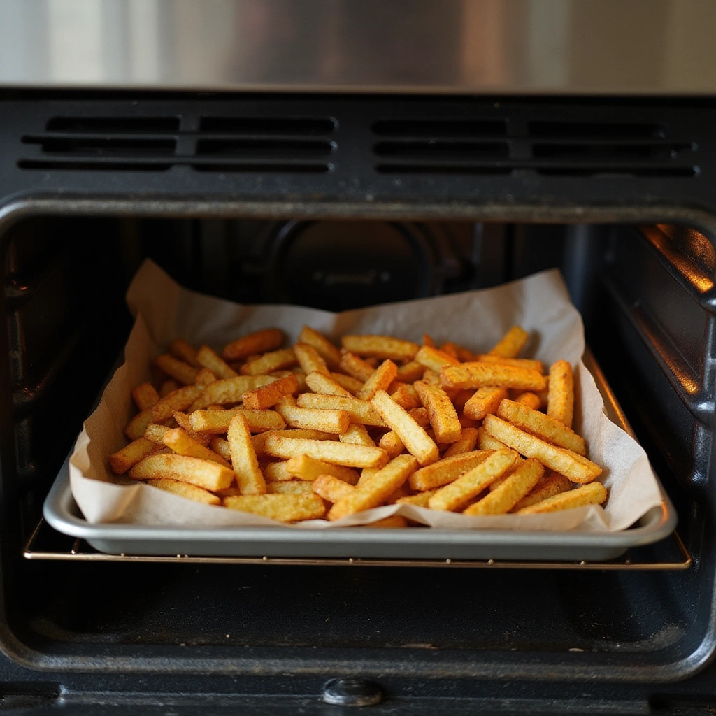 How to Make Classic Steak Fries: Thick, Golden, and Delicious - Step 5: Bake the Fries