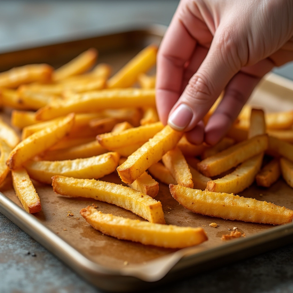 How to Make Classic Steak Fries: Thick, Golden, and Delicious - Step 6: Check for Doneness