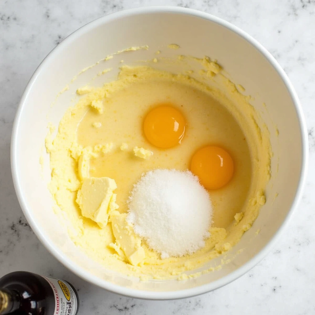 How to Make Funfetti Cake from Scratch: Colorful, Joyful, and Delicious - Step 4: Add Eggs and Vanilla