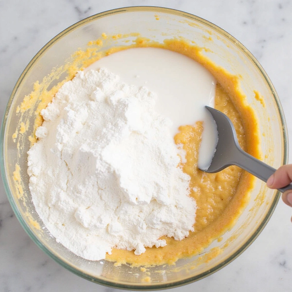 How to Make Funfetti Cake from Scratch: Colorful, Joyful, and Delicious - Step 6: Alternate Adding Dry Ingredients and Buttermilk
