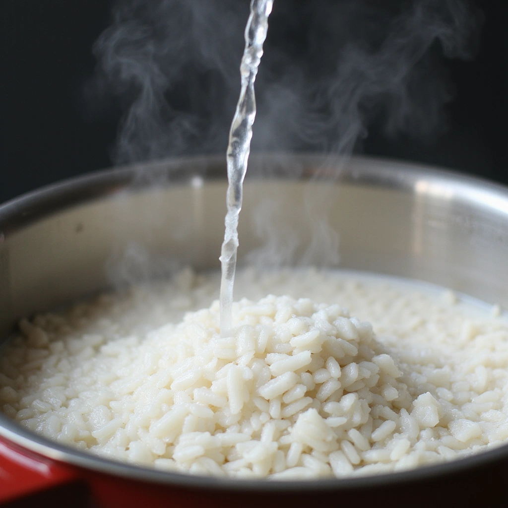 How to Make Pilau with Aromatic Spices: A Taste of Tradition - Step 6: Pour in the Water