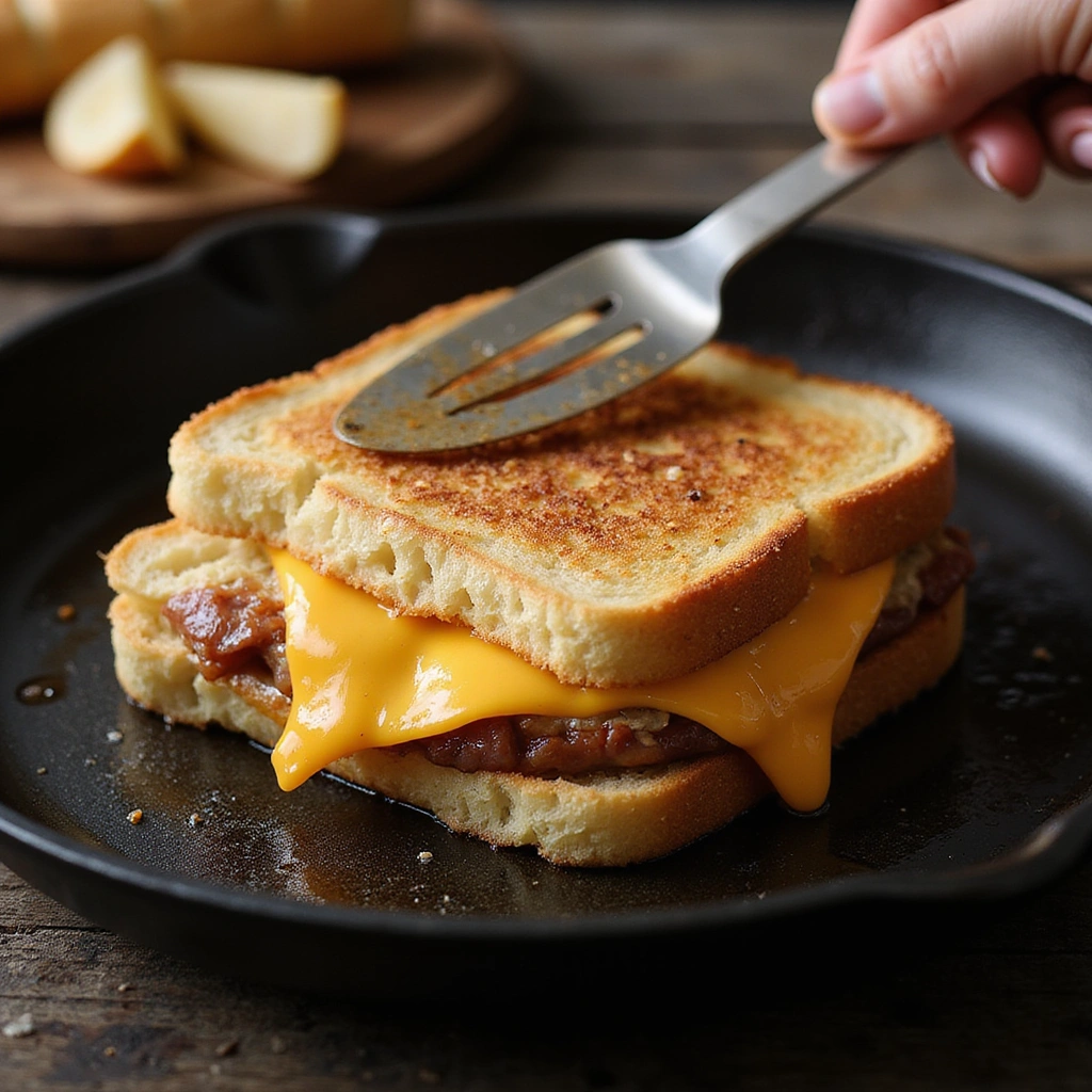 How to Make the Ultimate Gourmet Sandwich: Layers of Flavor - Step 5: Toast the Sandwich