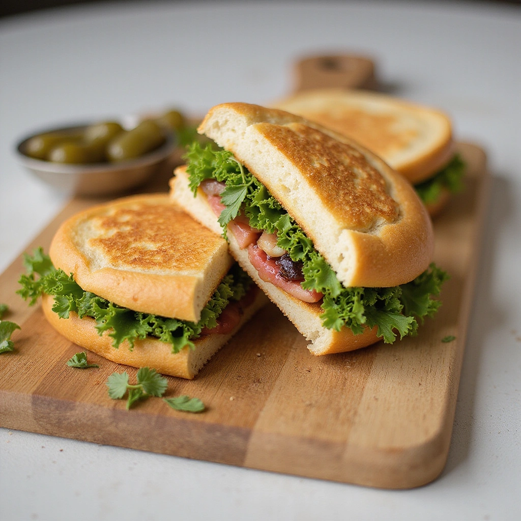 How to Make the Ultimate Gourmet Sandwich: Layers of Flavor - Step 8: Slice and Serve