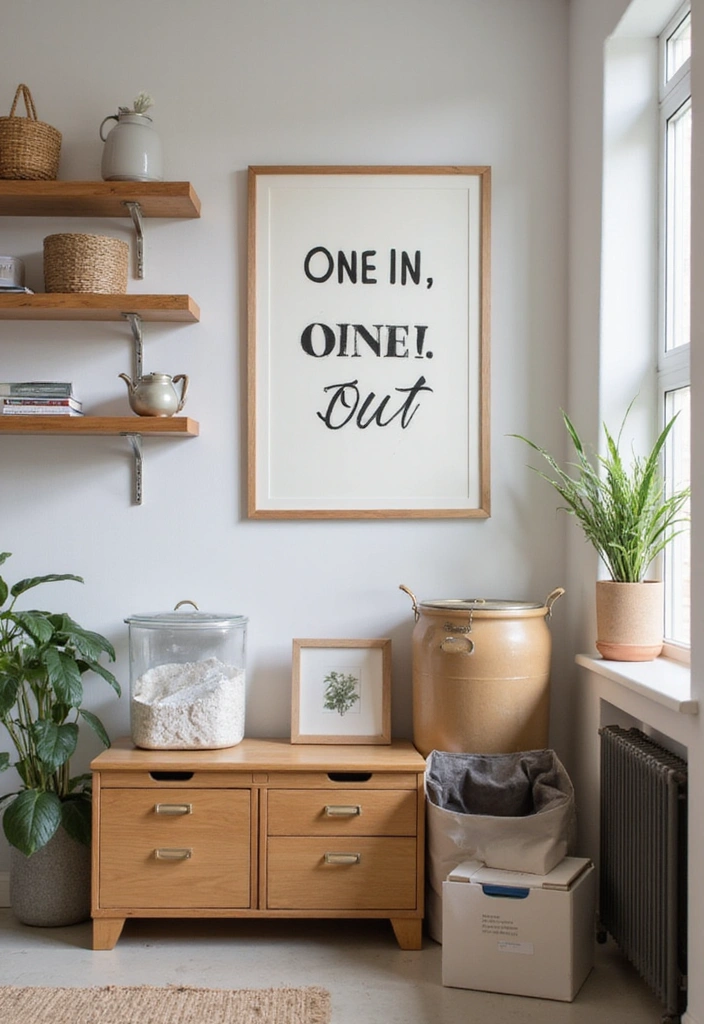 14 Minimalist Home Decor Tips That Will Declutter Your Space and Mind (Warning: #7 Is Revolutionary!) - 7. Implement a 'One In, One Out' Rule