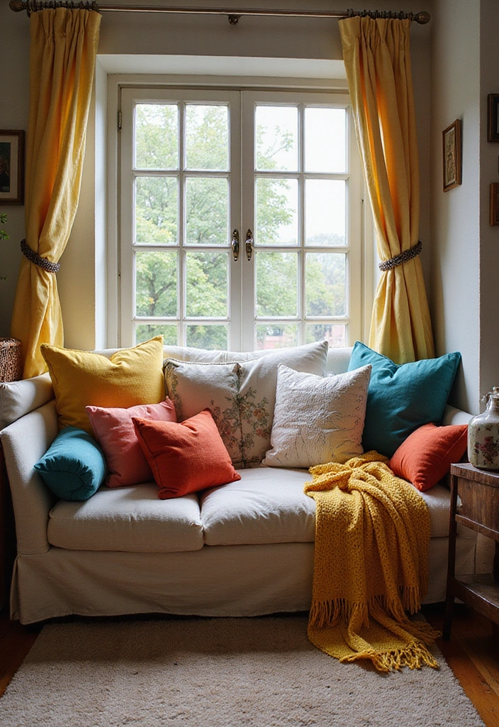 15 Budget Decor Hacks That'll Make Your Home Look Like a Million Bucks! - 12. Create a Cozy Nook with Pillows