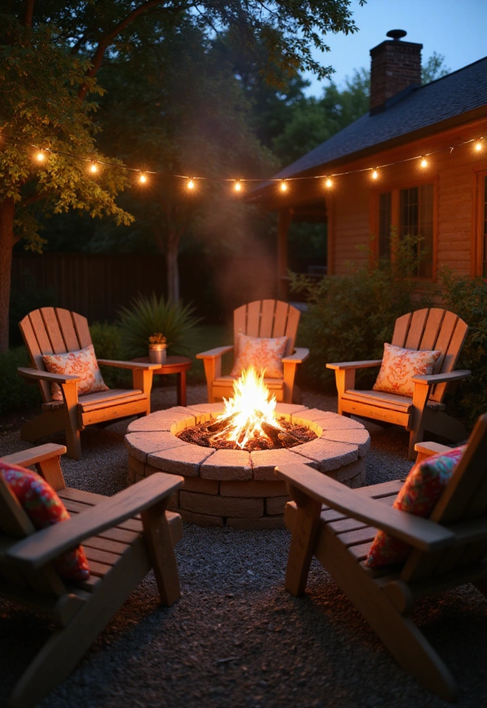 16 Backyard Ideas That’ll Turn Your Outdoor Space into a Relaxation Paradise! (You’ll Love #4!) - 1. Cozy Fire Pit Area