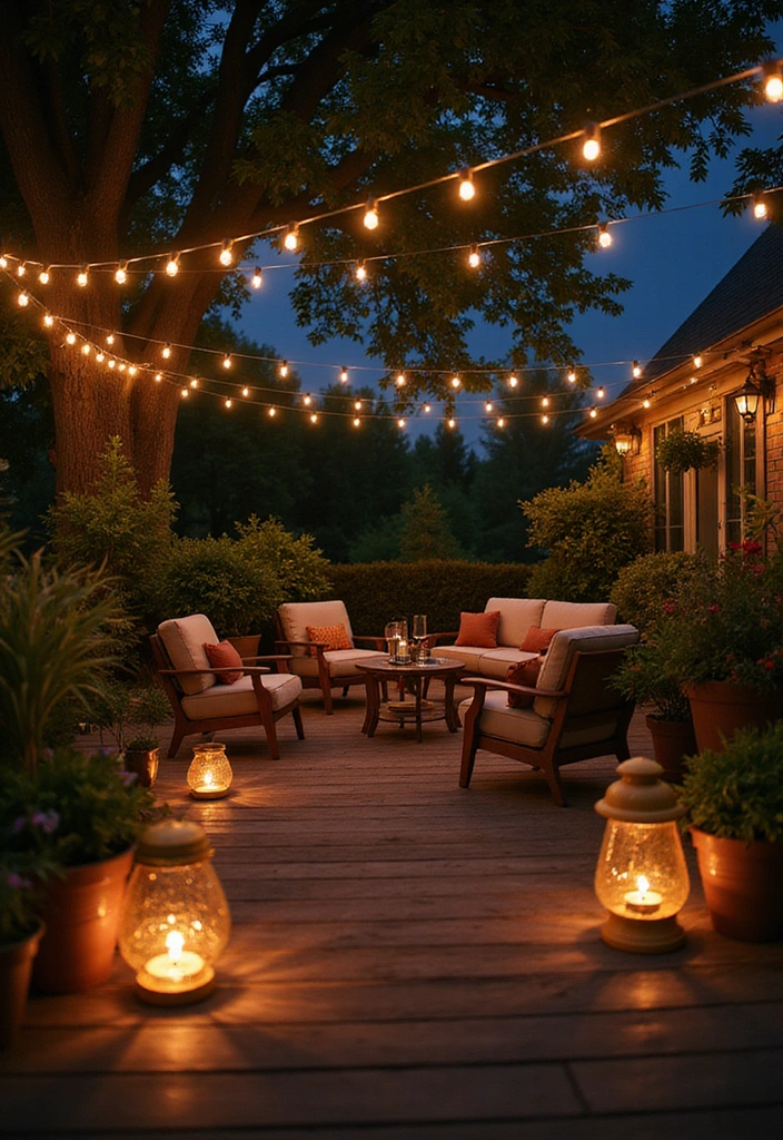16 Backyard Ideas That’ll Turn Your Outdoor Space into a Relaxation Paradise! (You’ll Love #4!) - 16. Outdoor Lighting Solutions