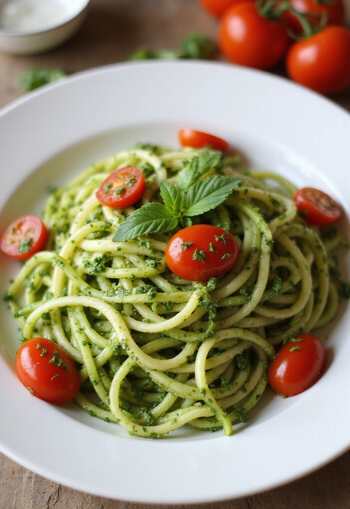 18 Meal Prep Ideas That Will Save You Time and Money (You Won't Believe #11!) - 11. Zucchini Noodles with Pesto