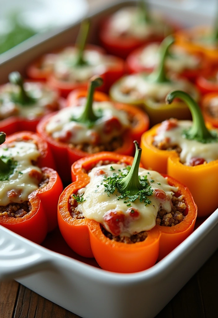 18 Meal Prep Ideas That Will Save You Time and Money (You Won't Believe #11!) - 13. Stuffed Bell Peppers