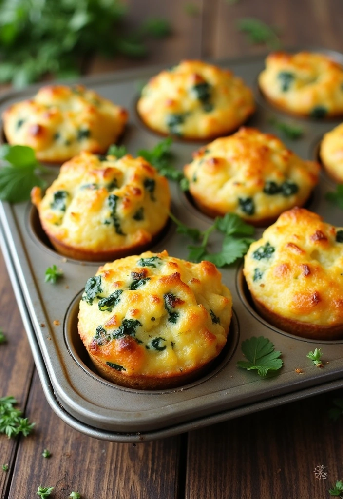 18 Meal Prep Ideas That Will Save You Time and Money (You Won't Believe #11!) - 7. Spinach and Feta Egg Muffins