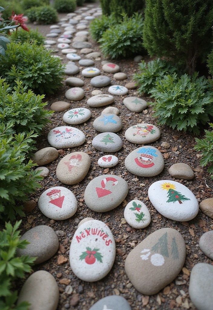 22 Magical Christmas Crafts to Spread Holiday Cheer (Don't Miss #8!) - 13. Painted Rocks for Christmas