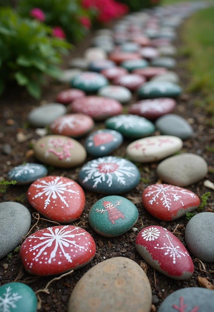 22 Magical Christmas Crafts to Spread Holiday Cheer (Don't Miss #8!) - 13. Painted Rocks for Christmas