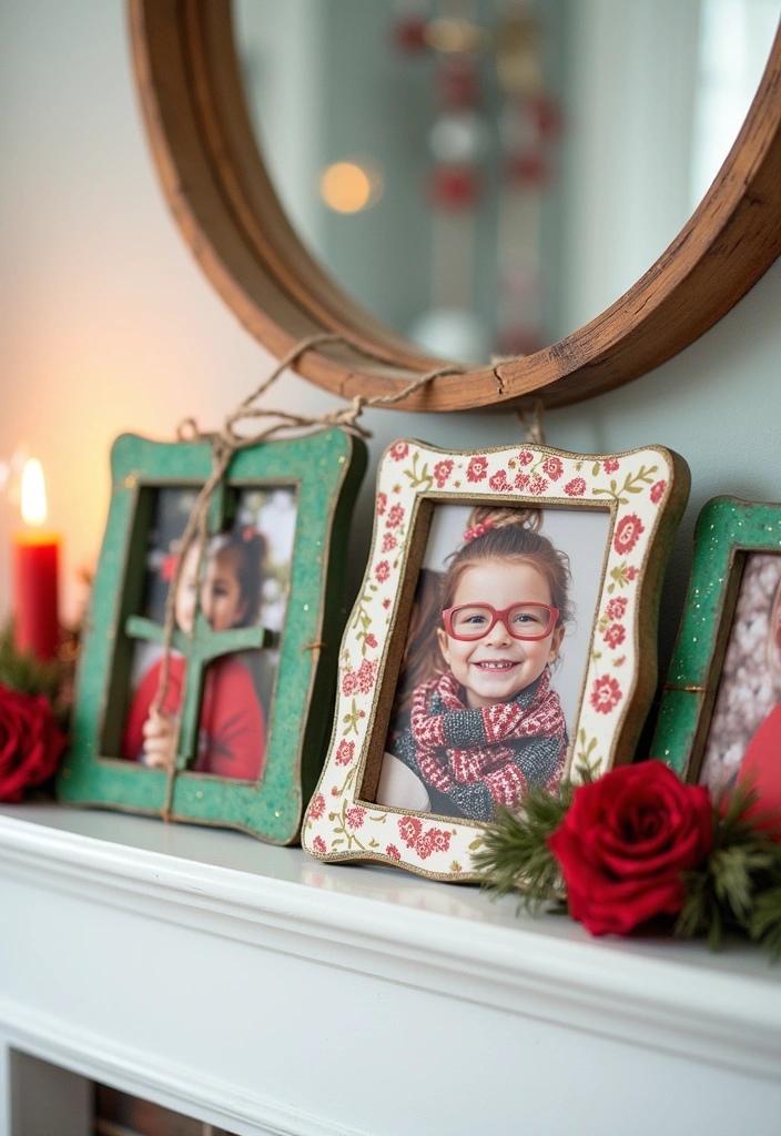 22 Magical Christmas Crafts to Spread Holiday Cheer (Don't Miss #8!) - 15. Holiday Photo Frames
