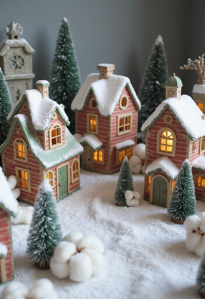 22 Magical Christmas Crafts to Spread Holiday Cheer (Don't Miss #8!) - 21. Christmas Village Display