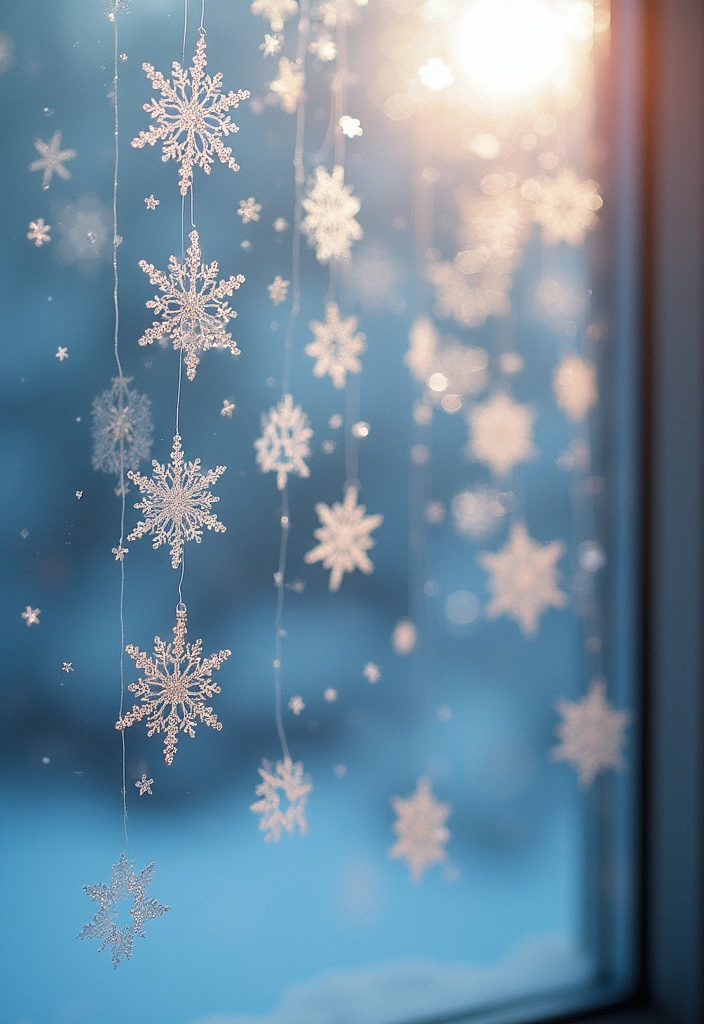 22 Magical Christmas Crafts to Spread Holiday Cheer (Don't Miss #8!) - 4. Glittery Snowflakes